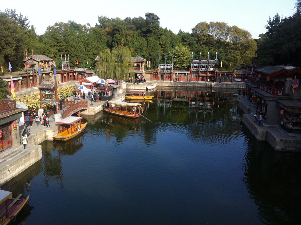 頤和園內的蘇州街 頤和園內的蘇州街