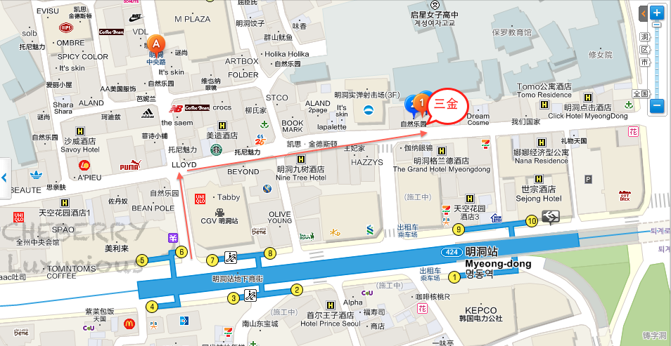 三金地圖