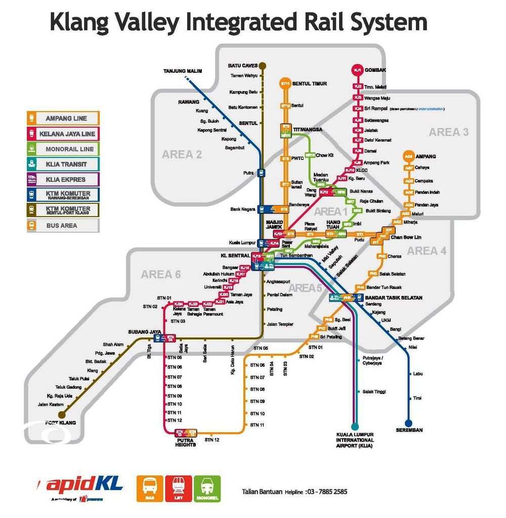 Mrt 3 Map Malaysia KL Mass Rapid Transit system construction a
