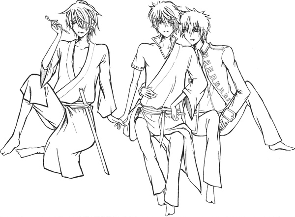 TAKASUGI & GINTOKI & HIJIKATA