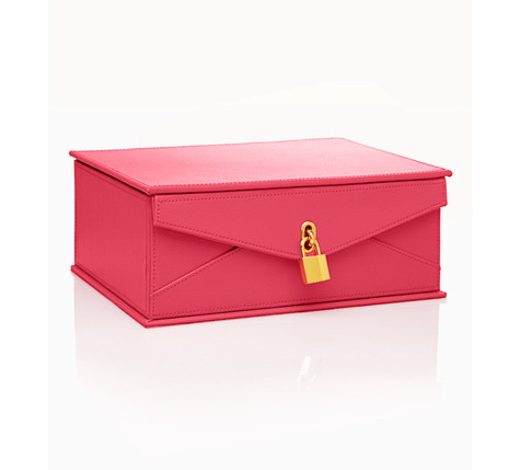 桃紅色的珠寶盒