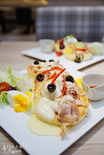 LeTAO Taipei - 燻雞肉厚鬆餅沙拉 (3)