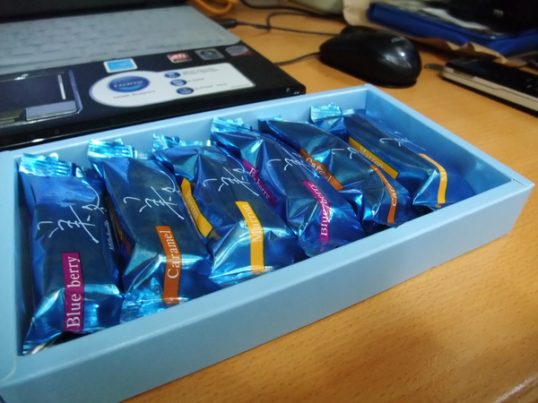 這是長條的巧克力