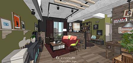 sketchup教學|LOFT風格設計|鄉村風格設計 sketchup教學|LOFT風格設計|鄉村風格設計