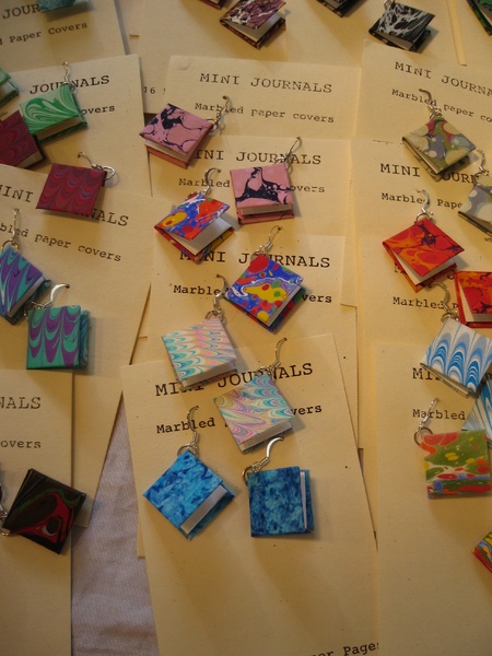 Mini Journals earrings ($12.00)