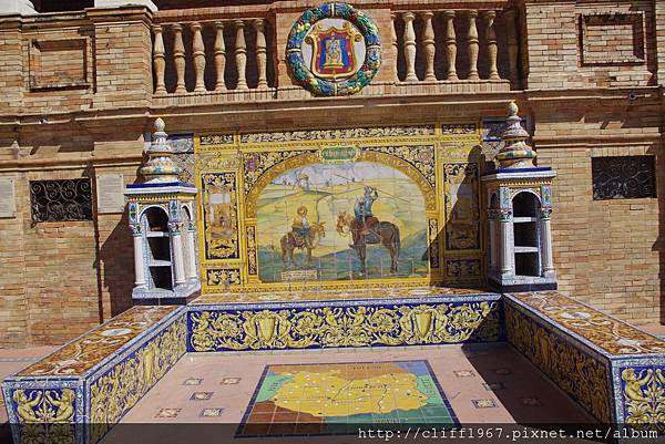 西班牙廣場--Ciudad Real磁磚畫