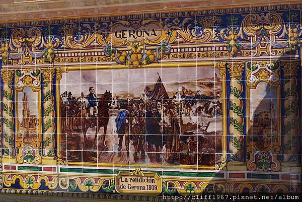 西班牙廣場--吉羅納磁磚畫