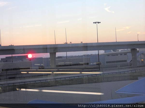 Sunset at Dallas airport Sunset at Dallas airport