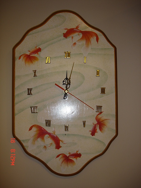 日式金魚時鐘