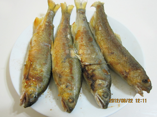 香魚乾煎
