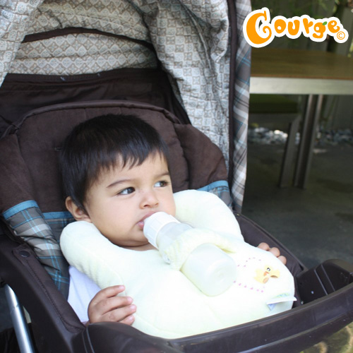 Bababib奶瓶枕圍兜 (1)