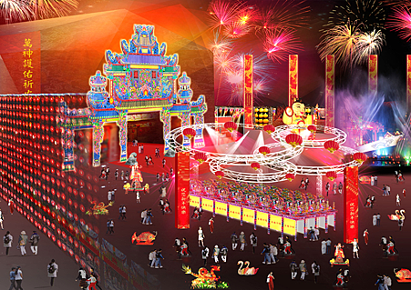 在地人文:宗教祈福燈區