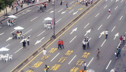 大台北無車日-圖為2007年大台北國際無車日當天 ,民眾可以在忠孝東路上喝咖啡。.jpg 大台北無車日-圖為2007年大台北國際無車日當天 ,民眾可以在忠孝東路上喝咖啡。.jpg