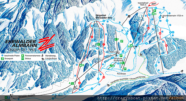 Ehrwadler - ski map