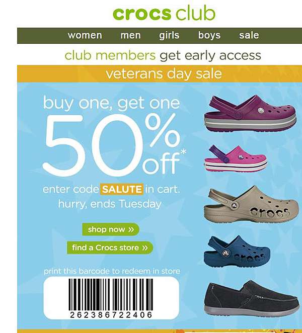 buy crocs in store