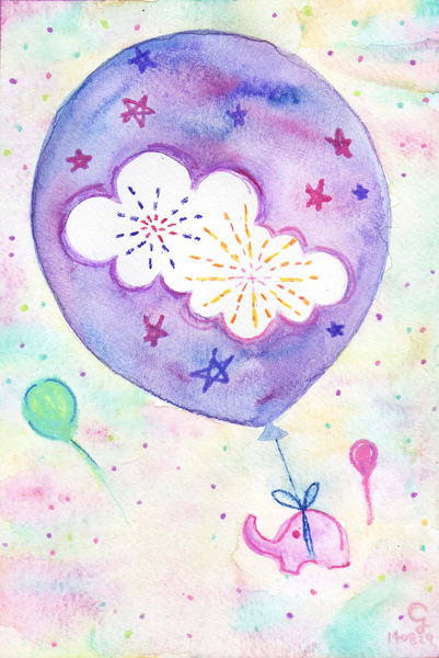 balloons@克里斯多插畫森林