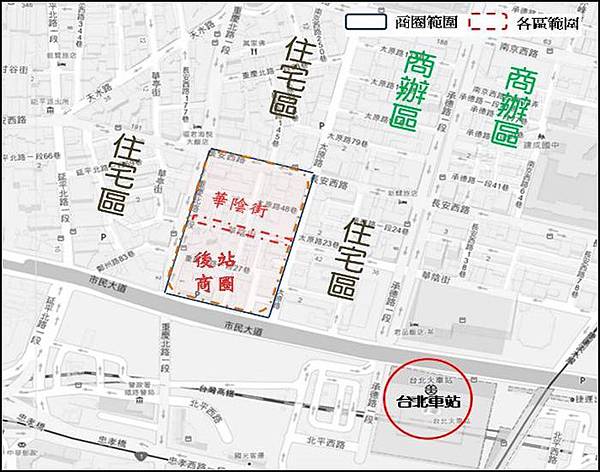 後站商圈範圍 後站商圈範圍