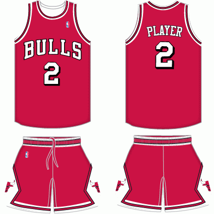 nba球队的球衣演进史: chicago bulls
