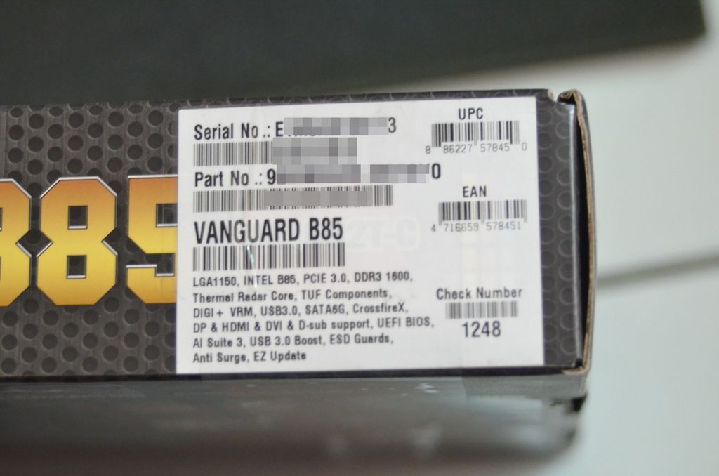 【 馬年除舊布新，讓你安安穩穩用到狗年的ASUS TUF Vanguard B85主機闆】
