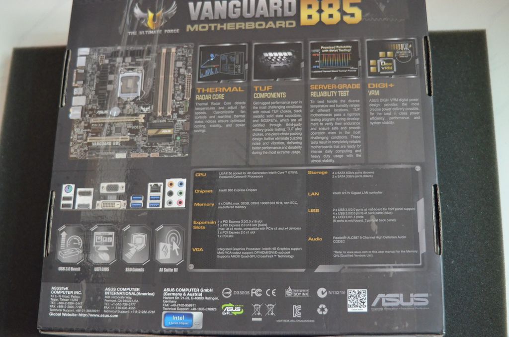 【 馬年除舊布新，讓你安安穩穩用到狗年的ASUS TUF Vanguard B85主機闆】