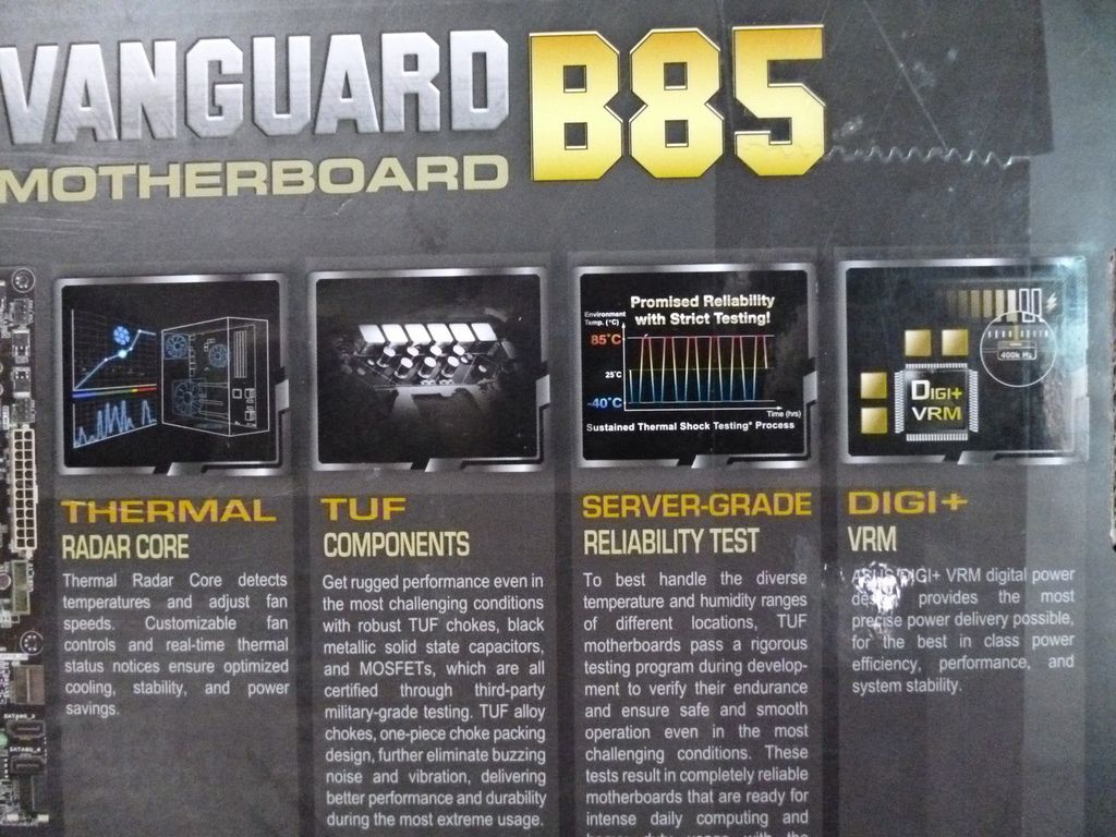 【 馬年除舊布新，讓你安安穩穩用到狗年的ASUS TUF Vanguard B85主機闆】