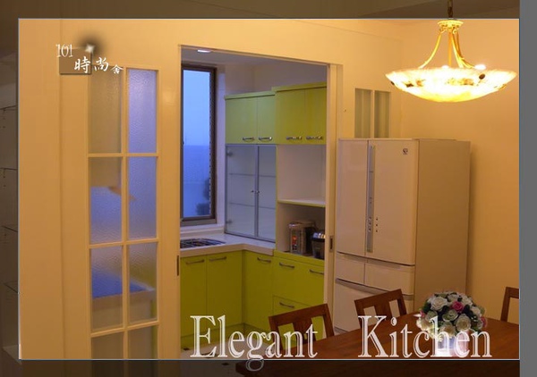 @101時尚舍 品味廚房 廚房設計 - 時尚系列 ~ㄇ字型 @品味生活-廚衛1