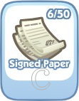 Signed Paper