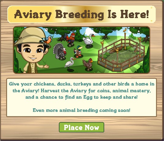 FarmVille, aviary FarmVille, aviary