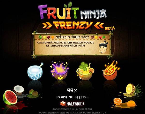Facebook, Fruit Ninja Frenzy(水果忍者臉書版) Facebook, Fruit Ninja Frenzy(水果忍者臉書版)