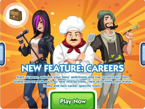 The Sims Social, Career The Sims Social, Career