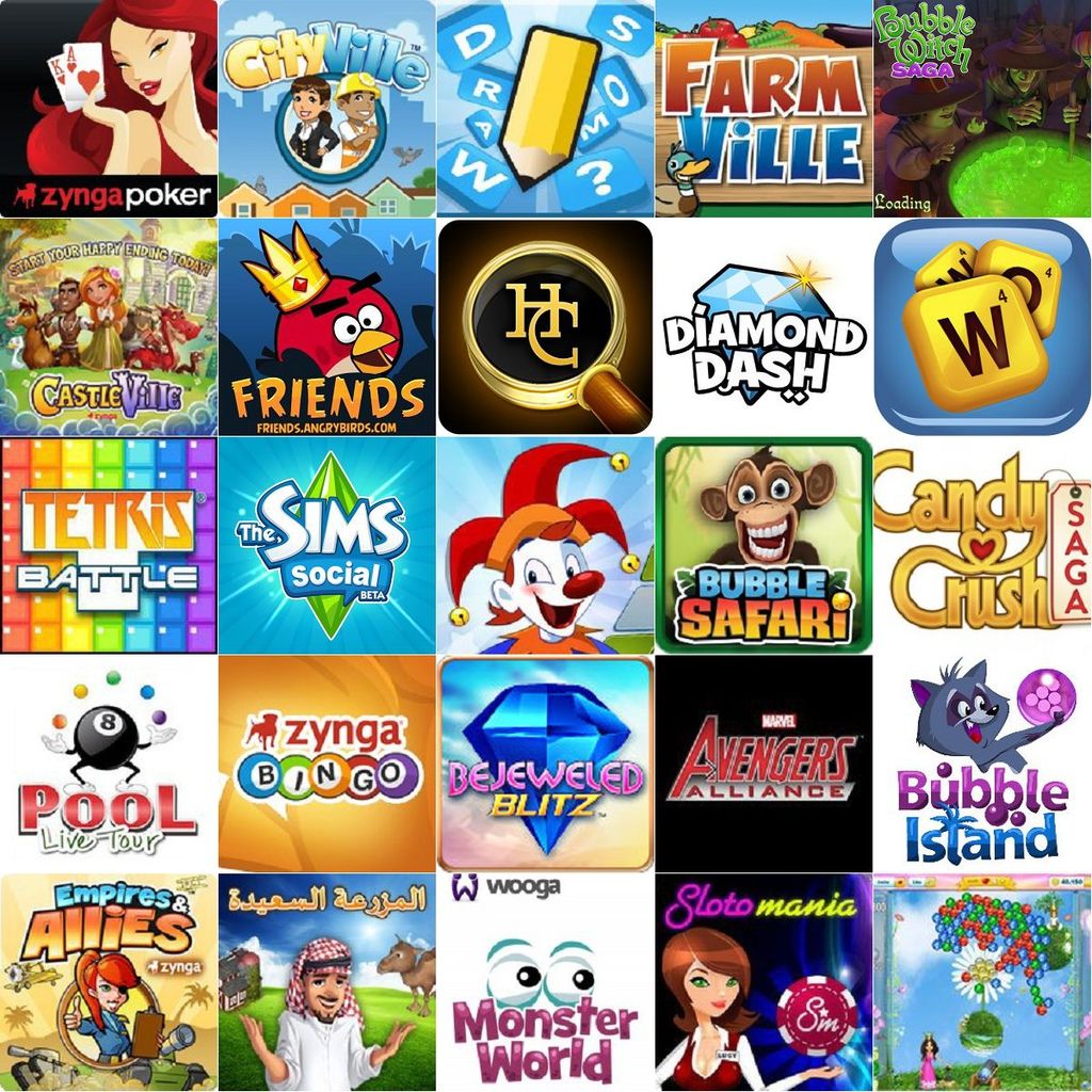 Facebook 最熱門的25個遊戲(2012年5月) Facebook 最熱門的25個遊戲(2012年5月)