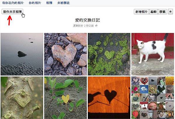 臉書(Facebook), 製作共享相簿 臉書(Facebook), 製作共享相簿