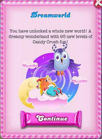 Candy Crush Saga, Dreamworld Candy Crush Saga, Dreamworld