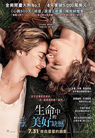 Movie, The Fault in Our Stars(生命中的美好缺憾)(星运里的错), 電影海報 Movie, The Fault in Our Stars(生命中的美好缺憾)(星运里的错), 電影海報