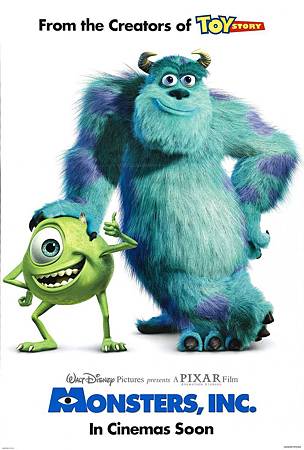Movie, Monsters, Inc. / 怪獸電力公司 / 怪獸公司, 電影海報 Movie, Monsters, Inc. / 怪獸電力公司 / 怪獸公司, 電影海報