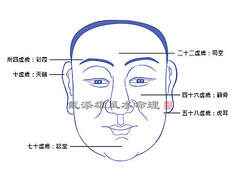 面无好痣:2012壬辰龙年凶痣面相图(肖马,肖羊)