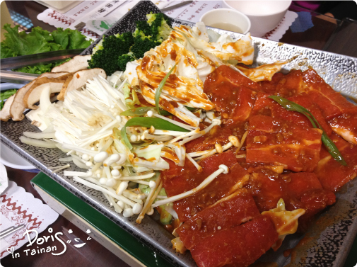 韓國館-烤肉菜盤1