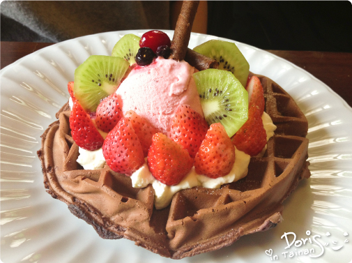 鹿早茶屋-草莓森林巧克力鬆餅2