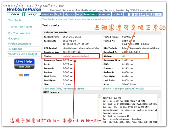 China block web site