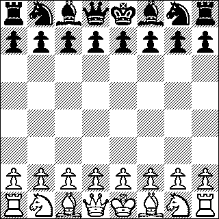 Chess initial board