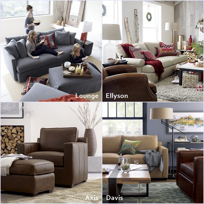 Crate&Barrel 熱門款皮/布製家具系列八五折特惠 Crate&Barrel 熱門款皮/布製家具系列八五折特惠
