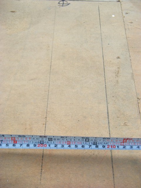 091227-二樓單面模斜支撐及水電放樣04