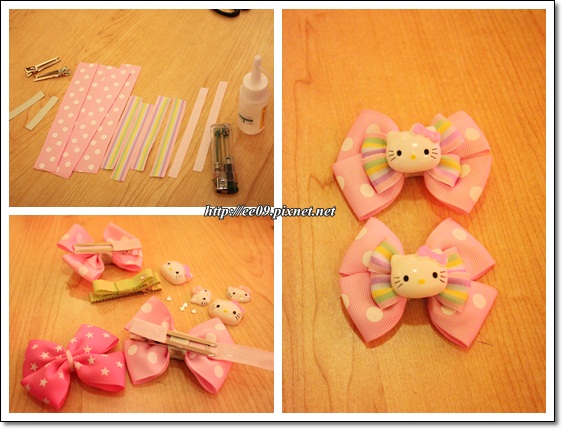 Emi 作的Kitty髮夾