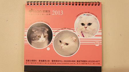 2013愛麗生桌曆
