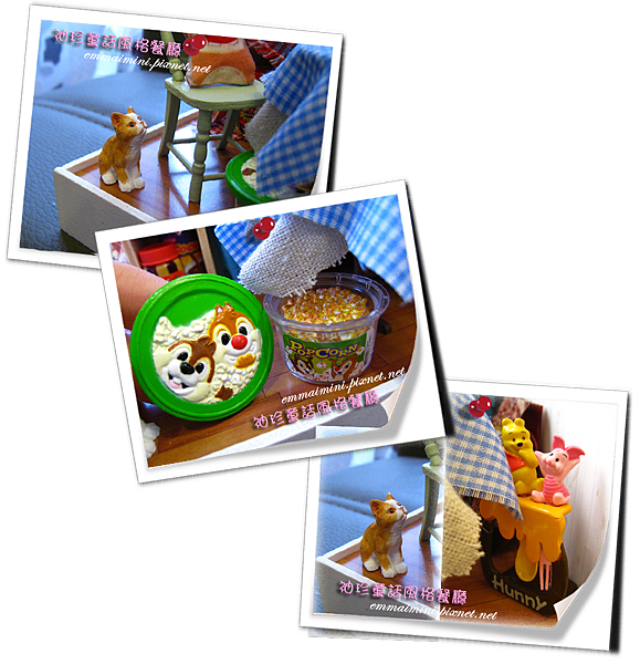 袖珍餐廳(田園蜜語改造)4-家裡乖貓咪、奇蒂的爆米花、、小熊維尼的餐具 袖珍餐廳(田園蜜語改造)4-家裡乖貓咪、奇蒂的爆米花、、小熊維尼的餐具