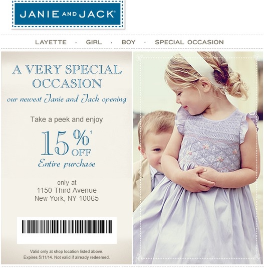 Janie And Jack Coupon