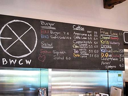 BWCW餐牌 BWCW餐牌