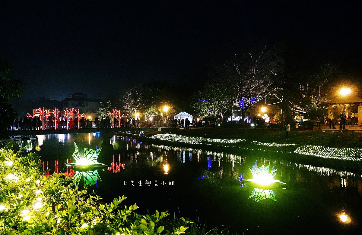 月津港灯节 水岸风情结合艺术灯景,交织盐水夜宴图 游记 台南 盐水