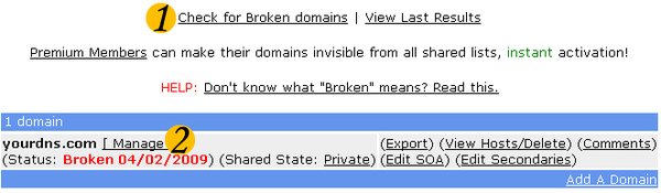 Freedns》開始管理 Freedns》開始管理