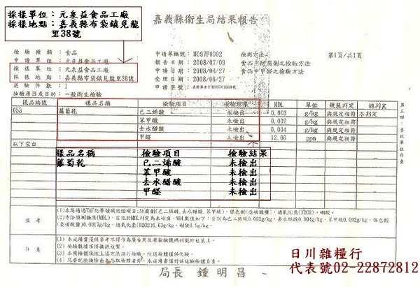 蘿蔔乾嘉義縣衛生局報告.JPG 蘿蔔乾嘉義縣衛生局報告.JPG